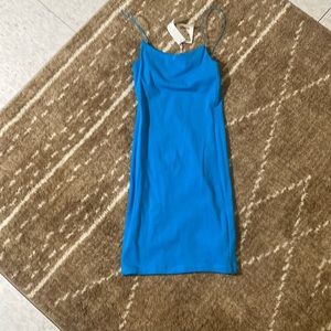 ZARA body con blue dress